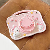 Apple iPad Air 11inç M2/M3 2025-2024 Kılıf Cute Dolls Standlı Eğlenceli 3D Karekterli Çocuk Kılıfı