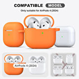 Apple Airpods 4. Nesil Uyumlu Kılıf Standart Yumuşak Silikon Kılıf