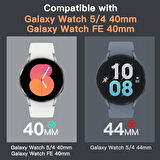 Samsung Galaxy Watch FE 40mm Kolay Uygulama Aparatlı Cam Ekran Koruyucu 01