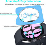 Samsung Galaxy Watch FE 40mm Kolay Uygulama Aparatlı Cam Ekran Koruyucu 01