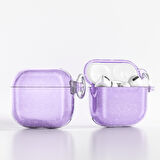 Apple Airpods 4. Nesil Kılıf Sağlam Şeffaf Simli Allstar Renkli Kılıf 32
