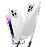 Apple iPhone 14 Pro Max Kılıf Darbelere Karşı Dayanıklı Takılabilir Askı Aparatlı Snap Kapak