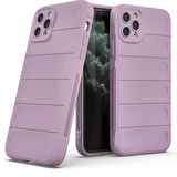 Apple iPhone 11 Pro Max Kılıf Elde Tutma Kolaylıkla Kaydırmaz Kenar Line Dizayn Optietnik Kapak