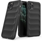 Apple iPhone 11 Pro Max Kılıf Elde Tutma Kolaylıkla Kaydırmaz Kenar Line Dizayn Optietnik Kapak