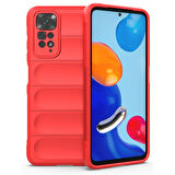Xiaomi Redmi Note 11S Kılıf Elde Tutma Kolaylıkla Kaydırmaz Kenar Line Dizayn Optietnik Kapak