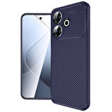 Oppo A3 2024 Kılıf Karbon Silikon Case Kapak