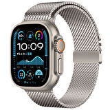 Apple Watch Ultra 1 / 2 49mm Kordon Titanyum Kelebek Klipsli Milano Loop 121