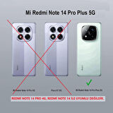 Xiaomi Redmi Note 14 Pro Plus Kılıf Airbag Tasarımlı Şeffaf Kartlıklı G-Kart Kapak