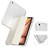 Apple iPad Air 11inç M2/M3 Air 4/5.Nesil 10.9 Kılıf Kalem Bölmeli Akrilik Şeffaf Ayrılabilir Case 2025-2024