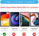 Xiaomi Redmi Pad SE 11inç Kılıf PU Deri Smart Standlı Case