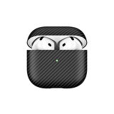Apple Airpods 4. Nesil Uyumlu Kılıf 600D Karbon Fiber Yapılı Kulaklık Kılıfı 43