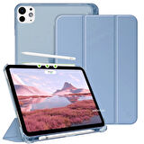 Apple iPad Pro 11 3./4. Nesil M2 Kılıf Flip Cover Kalem Bölmeli PC Case 2020-2022