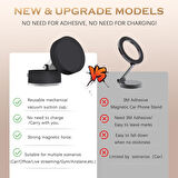 360 Dönebilen Ayarlanabilir Araç Içi Tutucu Kullanılabilen Vakumlu A2 Pro Magsafe ile Uyumlu Telefon Tutucu