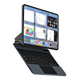 Apple iPad Air 13inç Pro 12.9 3/4/5/6.Nesil Klavyeli Kılıf Magic Keyboard Touchpad Aydınlatmalı Klavye