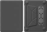 Apple Macbook Pro 14inç M3/M4/Max A3112 A3185 A3401 A2918 A1992 Kılıf Synthetic İpeksi Deri Standlı Havalandırmalı Kapak 2023 2024