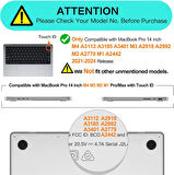 Apple Macbook Pro 14inç M3/M4/Max A3112 A3185 A3401 A2918 A1992 Kılıf Nubuk Üçgen Standlı Havalandırmalı Kapak 2023/2024