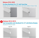 Apple Macbook Pro 13inç M1/M2 A2338 A2289 A2251 Kılıf Nubuk Üçgen Standlı Havalandırmalı Kapak 2022/2016