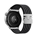 Huawei Watch 3 GT GT2 GT2e GT3 GT4 GT5 Pro 46mm Ultimate SE Elite Kordon Kelebek Klipsli Naylon Kumaş Hasır Örgülü 133