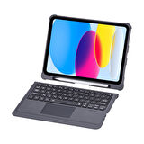 Apple iPad Air 4 10.9 Kılıf Led Işıklı Magnetik Standlı Klavyeli Kılıf A2072 A2316 A2324 A2325