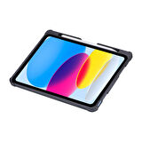 Apple iPad Air 4 10.9 Kılıf Led Işıklı Magnetik Standlı Klavyeli Kılıf A2072 A2316 A2324 A2325