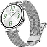 Huawei Watch GT 5 Pro 42mm/ GT 5 41mm/GT 4 41mm (18mm uyumlu) Kordon Çift Mıknatıslı Milano Loop Metal Kordon