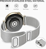Huawei Watch GT 5 Pro 42mm/ GT 5 41mm/GT 4 41mm (18mm uyumlu) Kordon Çift Mıknatıslı Milano Loop Metal Kordon
