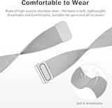 Huawei Watch GT 5 Pro 42mm/ GT 5 41mm/GT 4 41mm (18mm uyumlu) Kordon Çift Mıknatıslı Milano Loop Metal Kordon