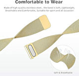 Huawei Watch GT 5 Pro 42mm/ GT 5 41mm/GT 4 41mm (18mm uyumlu) Kordon Çift Mıknatıslı Milano Loop Metal Kordon