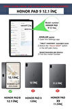 Honor Pad 9 12.1inç / 9 Pro / V8 Pro Kılıf Tablet Hibrit Silikon Case Kapak