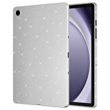 Samsung Galaxy Tab S9 FE / S9 / S8 / S7 10.9/11inç Tablet Kılıfı Işıltılı Parlak Görünüm Koton Case