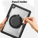 Samsung Galaxy Tab A9 Plus X210 X216 X218 Kılıf Handle Ring Yüzüklü Amour Tank Case Fuji