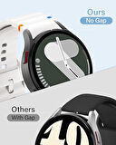 Huawei Watch GT GT2 GT3 GT4 42mm/Honor Magic 2 20mm Kordon Dekoratif Örgü Çizgili Spor Silikon Kayış