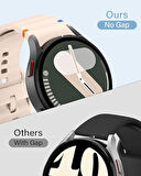 Huawei Watch GT GT2 GT3 GT4 42mm/Honor Magic 2 20mm Kordon Dekoratif Örgü Çizgili Spor Silikon Kayış