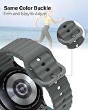 Movetime MT42X MT46X MT43A Amazfit GTS Bip 20mm Kordon Dekoratif Örgü Çizgili Spor Silikon Kayış
