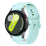 Movetime MT42X MT46X MT43A Amazfit GTS Bip 20mm Kordon Dekoratif Örgü Çizgili Spor Silikon Kayış
