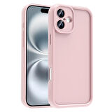 Apple iPhone 16 Kılıf Kamera Korumalı Kalın Kenarlı Viera Silikon Case