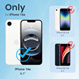 Apple iPhone 16E Kılıf Şeffaf Lansman Magsafe Wireless Şarj Özellikli Orjin Kapak