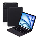Apple iPad Pro 11inç M4 2024Kılıf Led Işıklı Magnetik Standlı Klavyeli Kılıf A2836 A2837 A3006