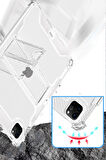 Apple iPad 9. Nesil 10.2 Kılıf Kalem Bölemli Standlı Darbelere Dayanıklı Şeffaf Kapak A2602 A2603 A2604 A2605