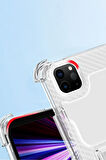 Apple iPad Mini 7 Mini 6 Kılıf Kalem Bölemli Standlı Darbelere Dayanıklı Şeffaf Kapak 2021-2024