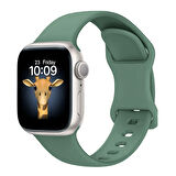Apple Watch 10 Serisi 42mm - 38/40/41mm Kordon Çift Geçmeli Silikon Kordon Strap Kayış 131