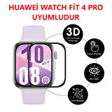 Huawei Watch Fit 4 PRO Full Ekran Nano Saat Koruyucu (Fit/Fit2/FİT3 Uyumlu Değildir)