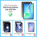 Samsung Galaxy Tab S10 FE+ Plus Kılıf Kalem Bölmeli Trifolding Case X620 X626