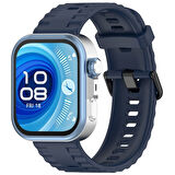 Huawei Watch Fit 4/Fit 4 Pro/Fit 3 Kordon Silikon Dalga Desen Şerit Kordon 23 (Fit/Fit2 Uyumlu Değildir)