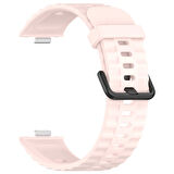 Huawei Watch Fit 4/Fit 4 Pro/Fit 3 Kordon Silikon Dalga Desen Şerit Kordon 23 (Fit/Fit2 Uyumlu Değildir)