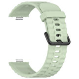 Huawei Watch Fit 4/Fit 4 Pro/Fit 3 Kordon Silikon Dalga Desen Şerit Kordon 23 (Fit/Fit2 Uyumlu Değildir)