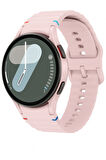 Huawei Watch GT GT2 GT3 GT4 42mm/Honor Magic 2 20mm Kordon Dekoratif Örgü Çizgili Spor Silikon Kayış