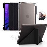 Apple iPad 8. Nesil 10.2 Kılıf Kalem Bölmeli Trifolding Case A2270 A2428 A2429 A2430