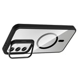 Samsung Galaxy S25 Kılıf Kamera Lens Hediyeli Standlı M-Safe Şarj Özellikli Etro Kapak