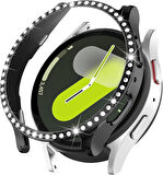 Samsung Galaxy Watch 8 40mm TEK SIRA Taşlı Kasa Koruyucu (Ekran Koruyucusuz) TEKSIRA